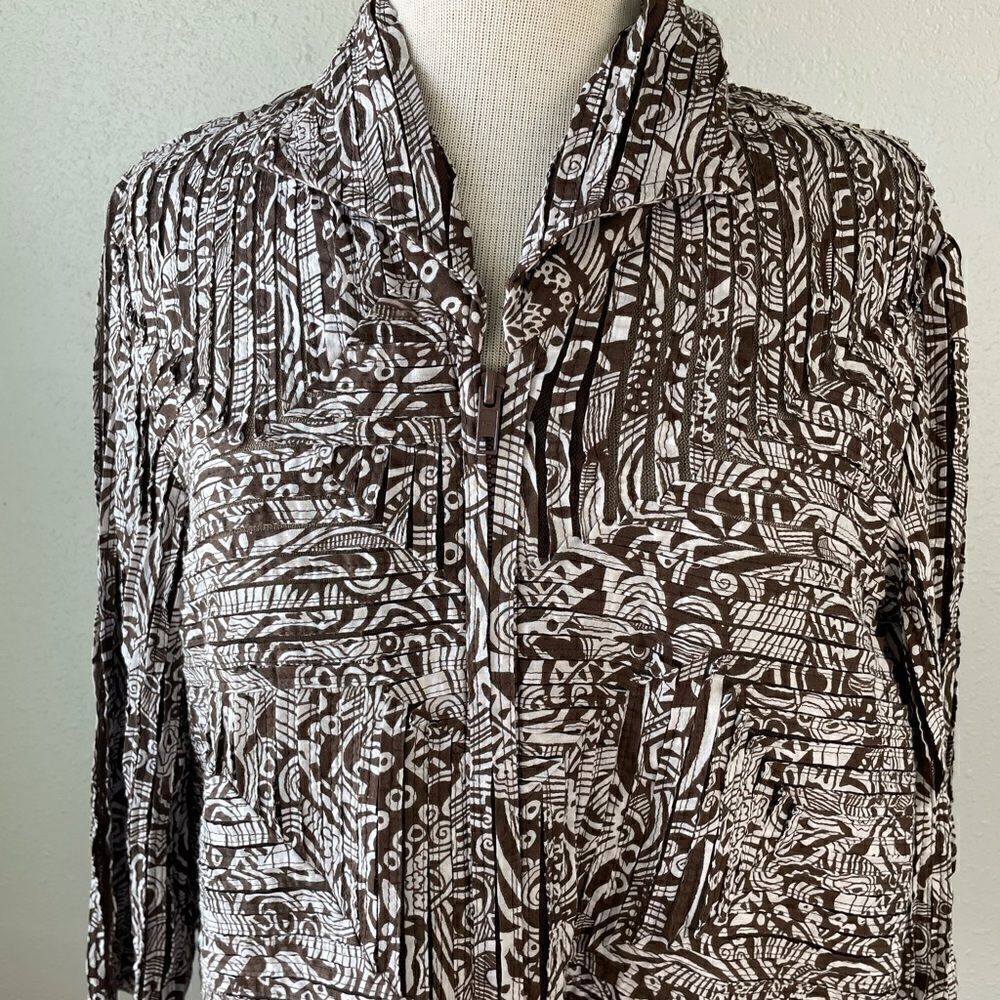 Multiples Full Zip Jacket/Top Size M EUC - Picture 2 of 8